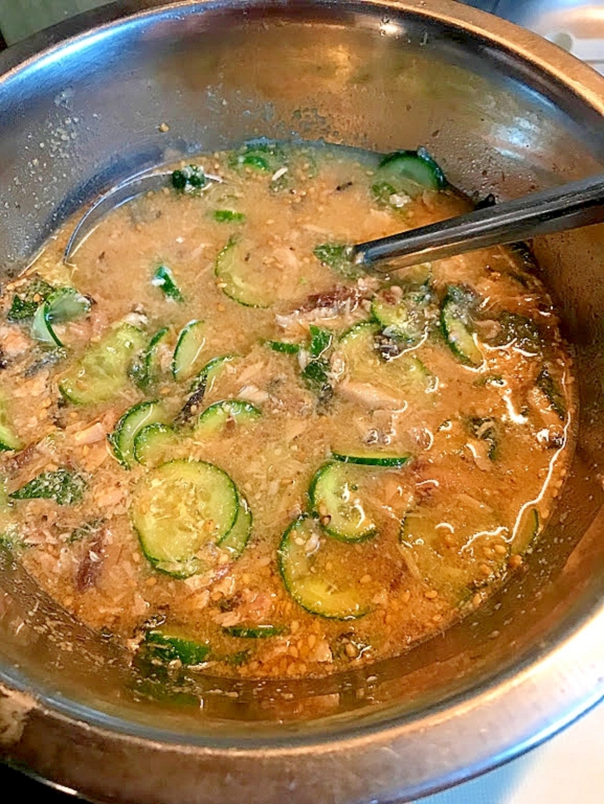 鯖缶で冷や汁風そうめんつけつゆ 梅酢入り レシピ 作り方 By まごれんじ 楽天レシピ 鯖缶で冷や汁風そうめんつけつゆ 梅酢入り レシピ 作り方 By まごれんじ 楽天レシピ